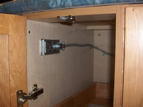 junction box under kitchen cabinets|shallow electrical box under cabinet.